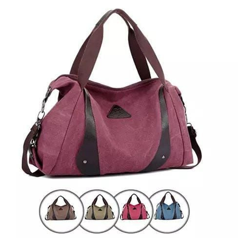 Color: Mocha Brown - Jacqueline Canvas CrossBody Bag From Journey Collection K290-8980489797