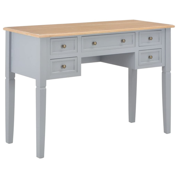 Writing Desk Gray 43.1"x17.7"x30.5" Wood A949-280070