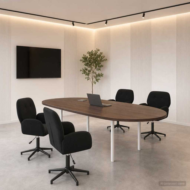 Swivel Desk Chairs 4 pcs Velvet 21.26 x 21.65 x 35.43 in Black A949-3428334