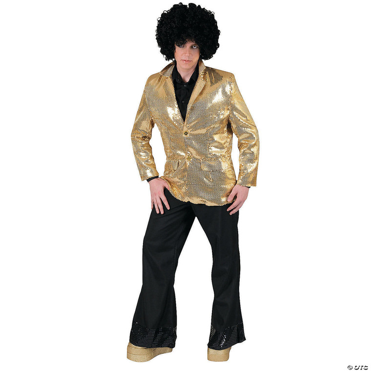 Disco jacket gold adult large M680-FF782701
