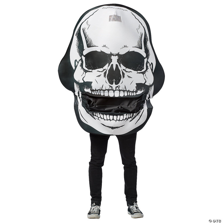 Adult skull mouth head costume M680-GC7296