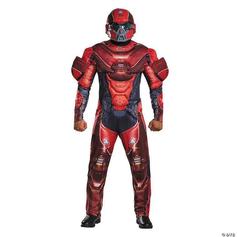 Men s Plus Size Halo Red Spartan Costume 2XL N274-MR01DG97558C
