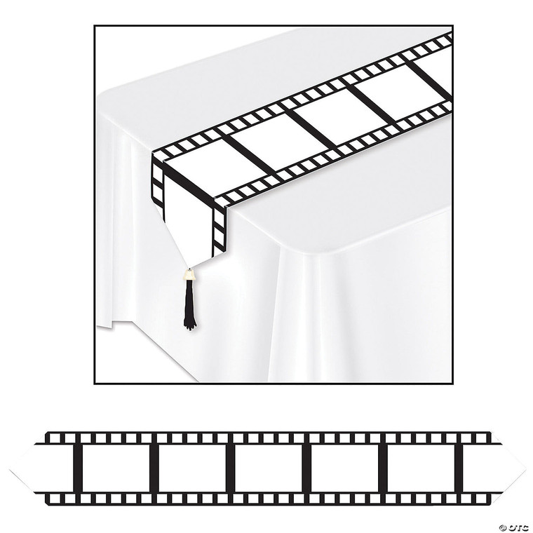 Printed filmstrip table runner N274-MR01BG54718