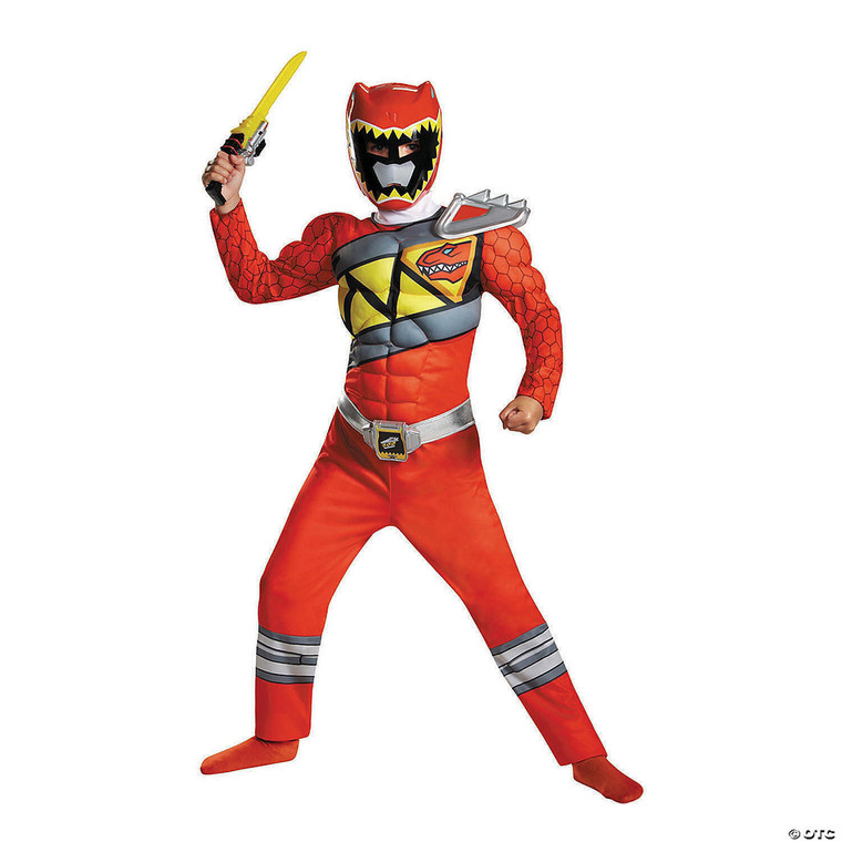 Boy s Classic Muscle Chest Red Ranger Dino Costume Small N274-MR01DG82777K