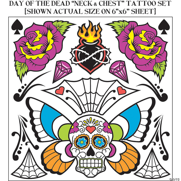 Day of the dead body tattoo N274-MR01FM74681