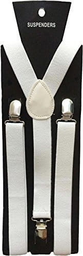 Halloween Wholesalers Suspenders White Glitter N274-FC01100638
