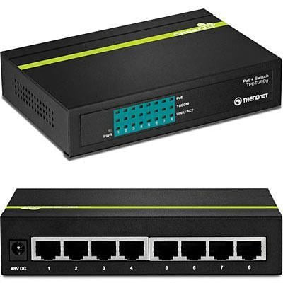 8 Port Gig PoE GREENnet Swtch P595-TPETG80G