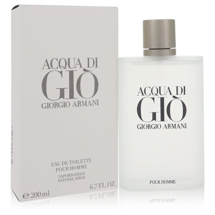 Acqua Di Gio by Giorgio Armani Eau De Toilette Spray 6.7 oz (Men) V728-416545