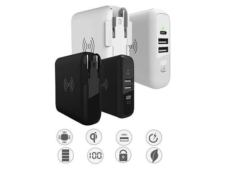 Color: Black - Global Gadget Charger World Traveler's Multi-Power And Portable Charger K290-14370356428835
