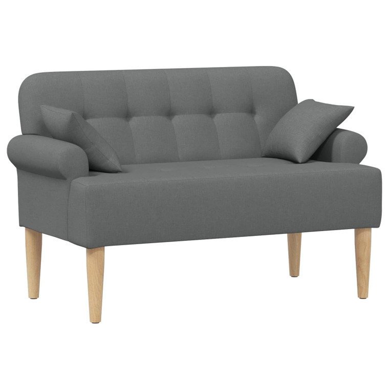 Loveseat with button tufted Dark Grey 47.24 x 25.59 x 31.10 in A949-42041810