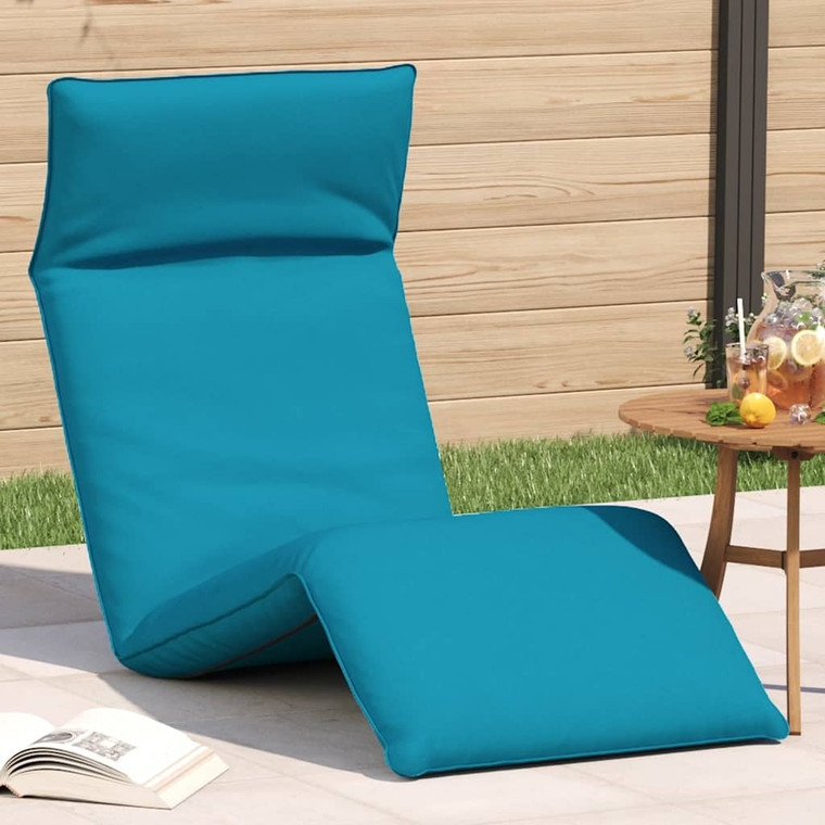 Folding Sun lounger Light Blue 68.9x21.3x3.3" Oxford Fabric A949-4019750