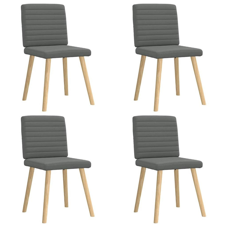 Dining Chairs 4 pcs Dark Gray Fabric A949-3315275