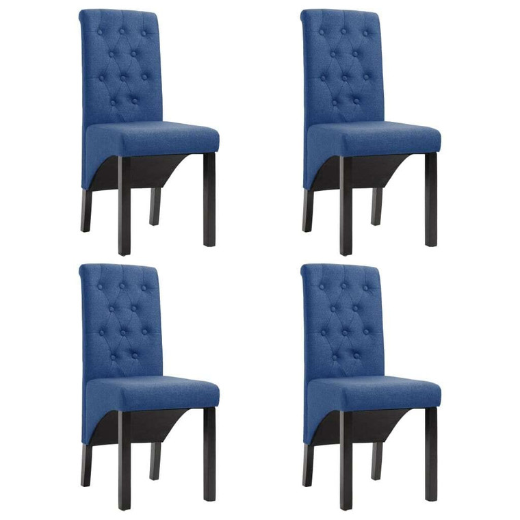 Dining Chairs 4 pcs Blue Fabric A949-277250