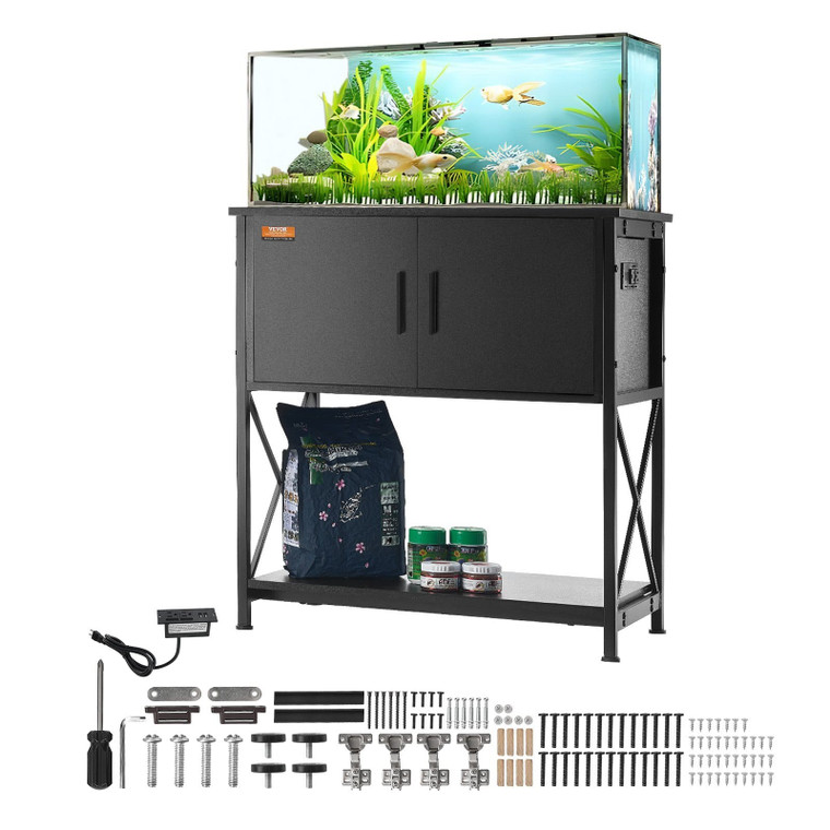 Aquarium Stand, 29 Gallon Fish Tank Stand, 28.7 x 16.5 x 30 in Steel and MDF Turtle Tank Stand, 242 E415-GMZSZXZJMBXGIPNNZV1