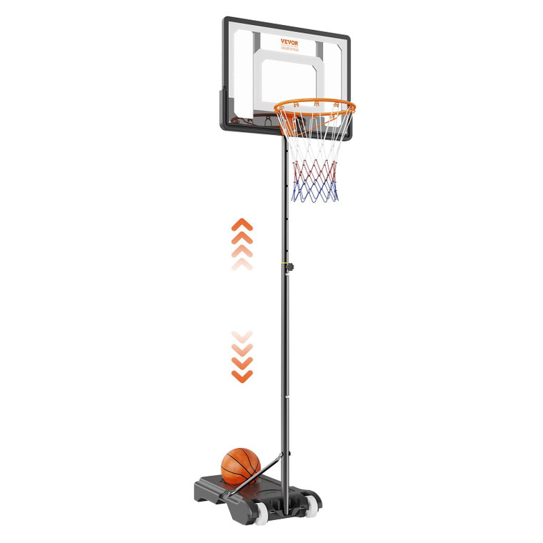 Basketball Hoop, 5-7 ft Adjustable Height Portable Backboard System, 32 inch Basketball Hoop & Goal E415-LQK32CKWDJ009EFGVV0