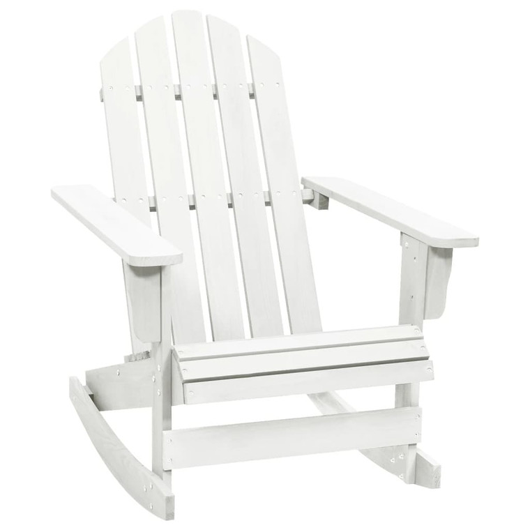 Patio Rocking Chair Wood White A949-40861