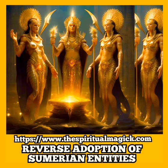 Reverse Adoption Binding for Sumerian Deities | Invoke Enki, Inanna, Enlil | Connect with Ancient Sumerian Gods | Angel, Dragon, Goddess |