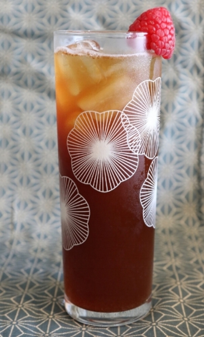 Raspberry Rose Gin Fizzy Recipe Jasmine Pearl Tea Company