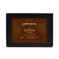 The Cocoa Collection from The Jasmine Pearl Tea Co. includes five chocolaty loose leaf teas: Amor Blend, Black Wolf, Cocoa Deluxe, Cocoa Mint, and Cocoa Rouge.