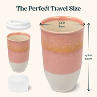 Afterglow Ceramic 12 oz. Travel Tumbler