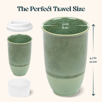Emerald Ceramic 12 oz. Travel Tumbler
