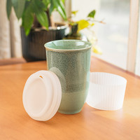 Emerald Ceramic 12 oz. Travel Tumbler