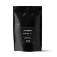 1 lb. packaging for Blackberry Fig loose leaf black tea from The Jasmine Pearl Tea Co.