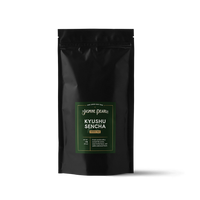 1 lb. packaging for Kyushu Sencha loose leaf green tea from The Jasmine Pearl Tea Co.