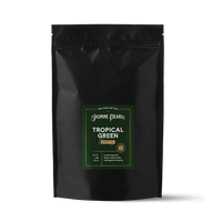 1 lb. packaging for Tropical Green loose leaf green tea from The Jasmine Pearl Tea Co.
