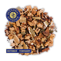 Apple Crumble (formerly Anniversary Blend) loose leaf herbal tea from the Jasmine Pearl Tea Co.