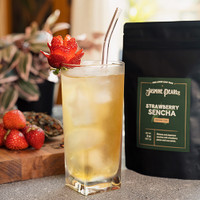 Strawberry Sencha loose leaf green tea from The Jasmine Pearl Tea Co.