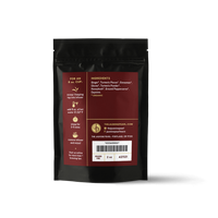 2 oz. packaging for Golden Fire loose leaf herbal tea from The Jasmine Pearl Tea Co.