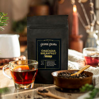 Cascadia Breakfast loose leaf black tea and coffee blend
