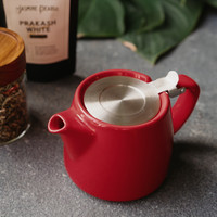 ForLife Stump Tea Pot in Red from The Jasmine Pearl Tea Co.