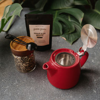 ForLife Stump Tea Pot in Red from The Jasmine Pearl Tea Co.