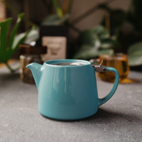 ForLife Stump Tea Pot in Turquoise from The Jasmine Pearl Tea Co.