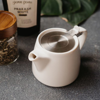ForLife Stump Tea Pot in White from The Jasmine Pearl Tea Co.