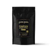 2 oz. packaging for Pumpkin Spice loose leaf black tea blend from The Jasmine Pearl Tea Co.