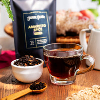 Amaretto Spice loose leaf black tea from The Jasmine Pearl Tea Co.