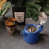 ForLife Stump Tea Pot in Blue from The Jasmine Pearl Tea Co.