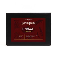 The Herbal Tea Collection from The Jasmine Pearl Tea Co. includes five caffeine-free loose leaf teas: African Grey, Golden Fire, Mapache Blend, Northwest Mint, and Ruby Nectar.