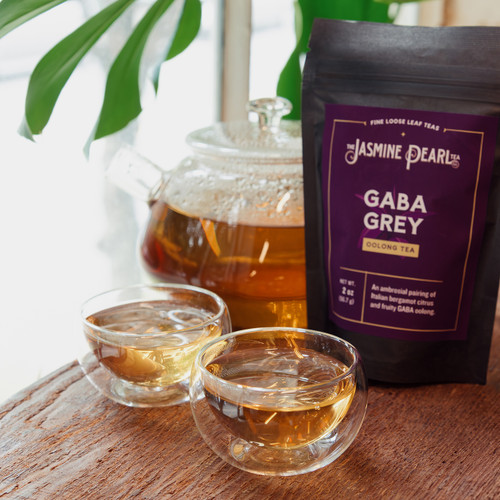 GABA Grey bergamot-infused loose leaf oolong tea from the Jasmine Pearl Tea Co.