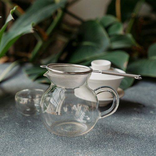 Stainless steel tea strainer from The Jasmine Pearl Tea Co.