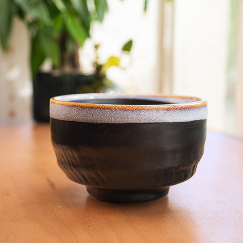 Solar Eclipse Black Matcha Bowl