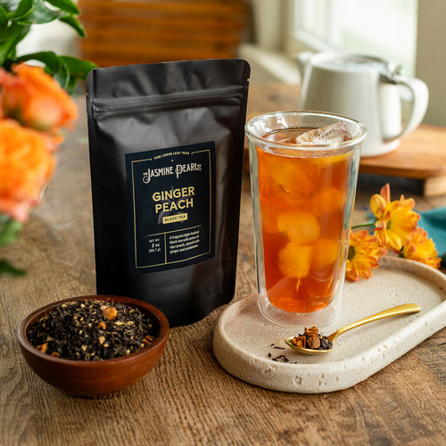 新品未使用タグ付き　Bonjour diary 4y Ginger Peach | Loose Leaf Black Tea | The Jasmine Pearl Tea Co.