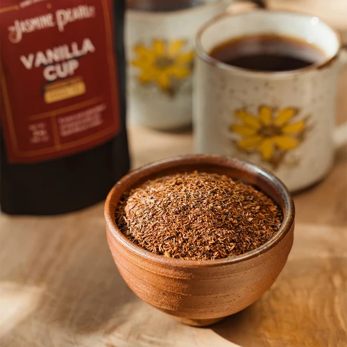 Vanilla Cup loose leaf herbal tea from The Jasmine Pearl Tea Co.