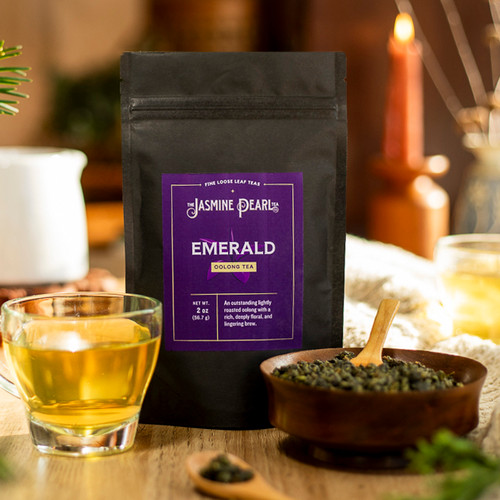Emerald Oolong loose leaf tea from The Jasmine Pearl Tea Co.
