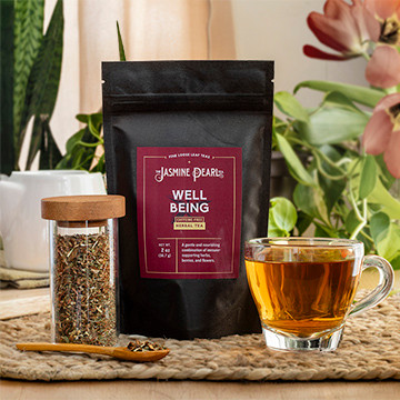 Well Being loose leaf herbal tea blend from The Jasmine Pearl Tea Co.