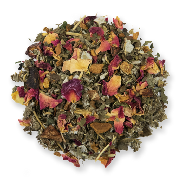 Equinox loose leaf herbal tea blend from The Jasmine Pearl Tea Co.