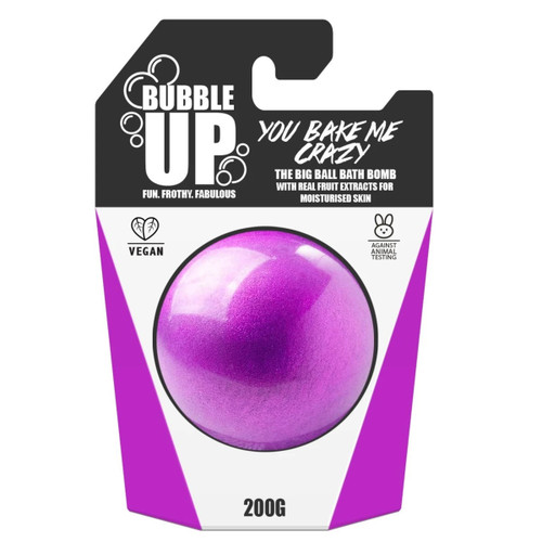 BUBBLEUP BIG BALL BATH BOMB - YOU BAKE ME CRAZY